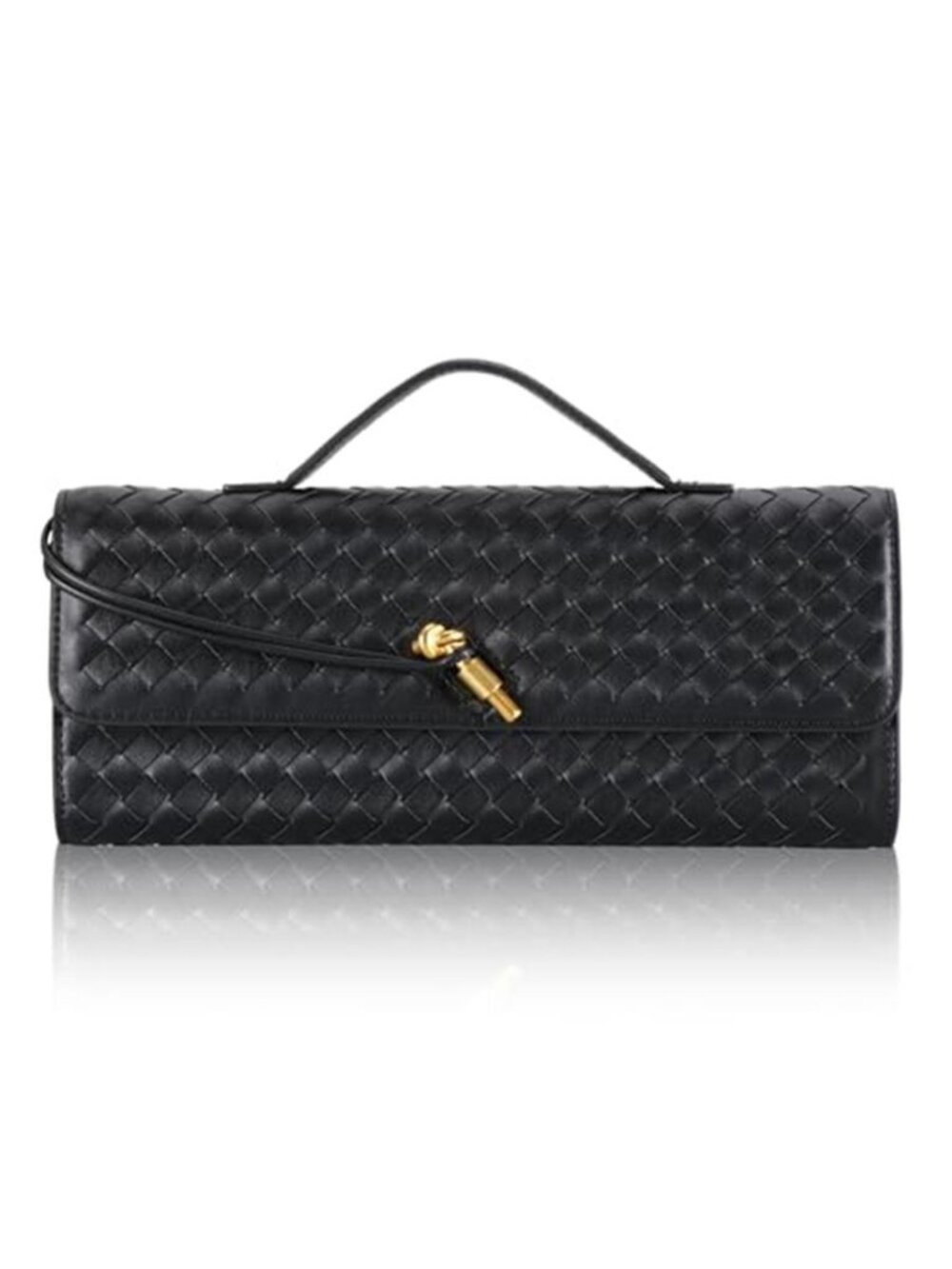 Leather Woven Purse for Women